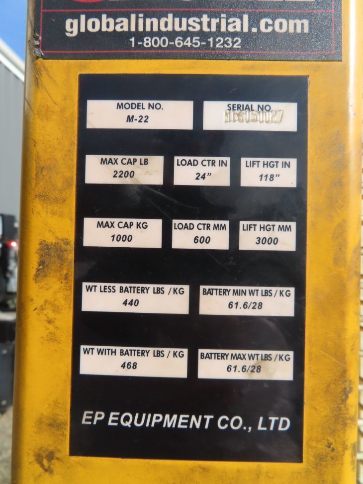 EP Equipment Company M-22 Forklifts | MD Equipment Services LLC
