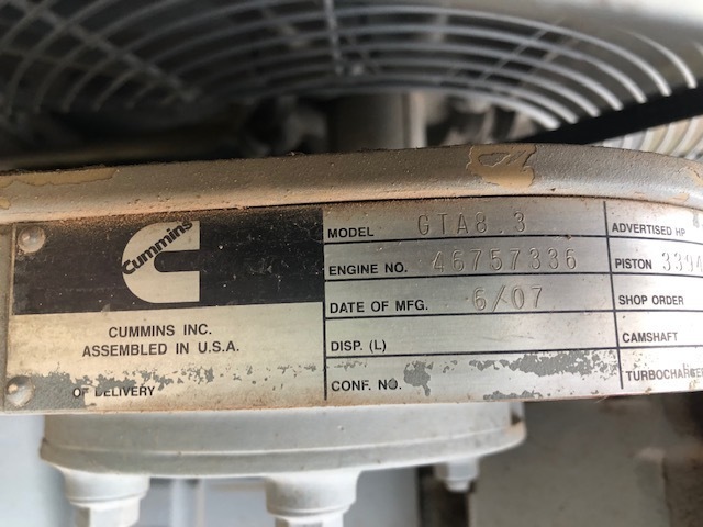 CUMMINS GTA8.3 Generators | MD Equipment Services LLC