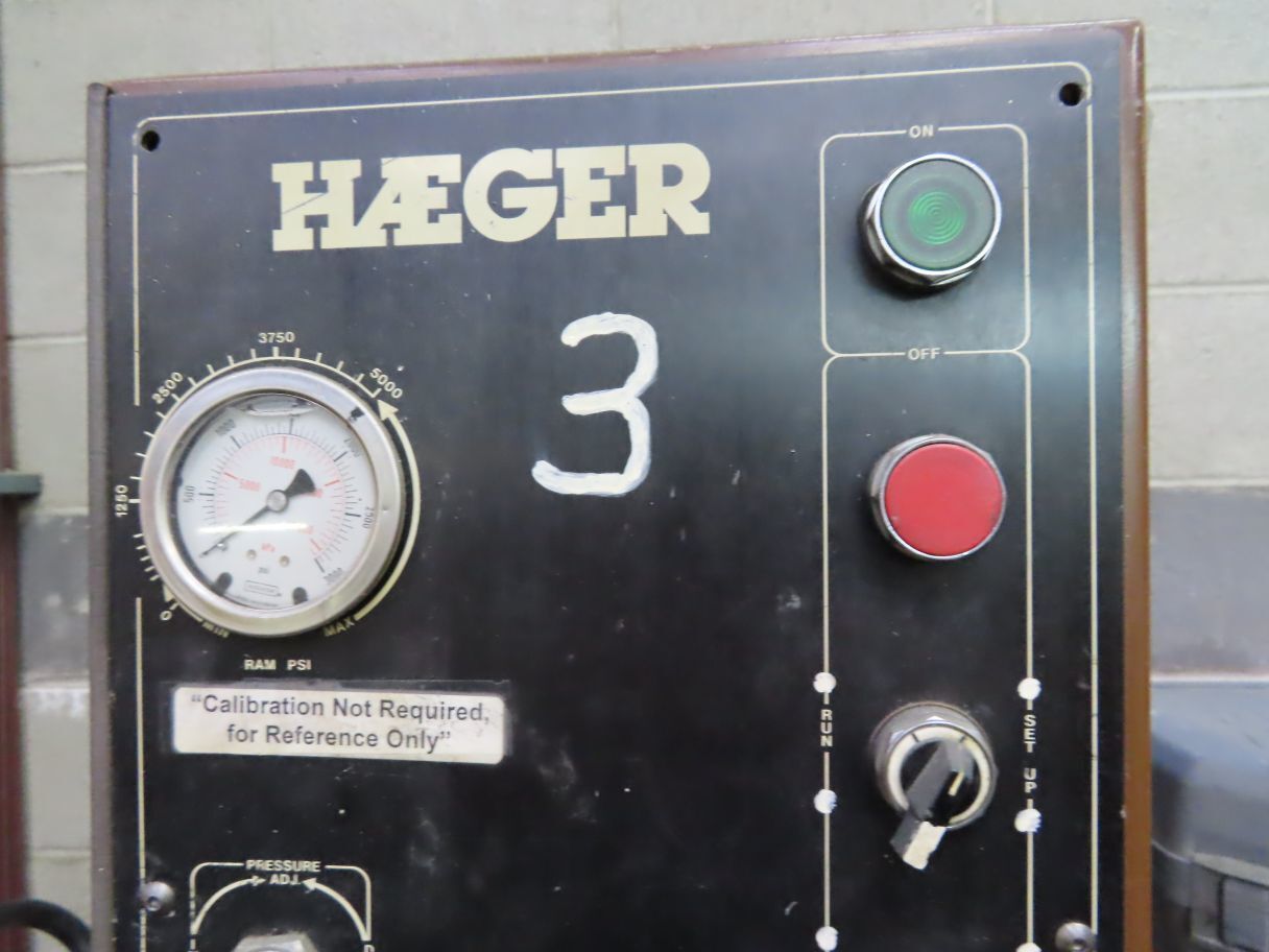 HAEGER HP2.5-A Insertion Presses | MD Equipment Services LLC