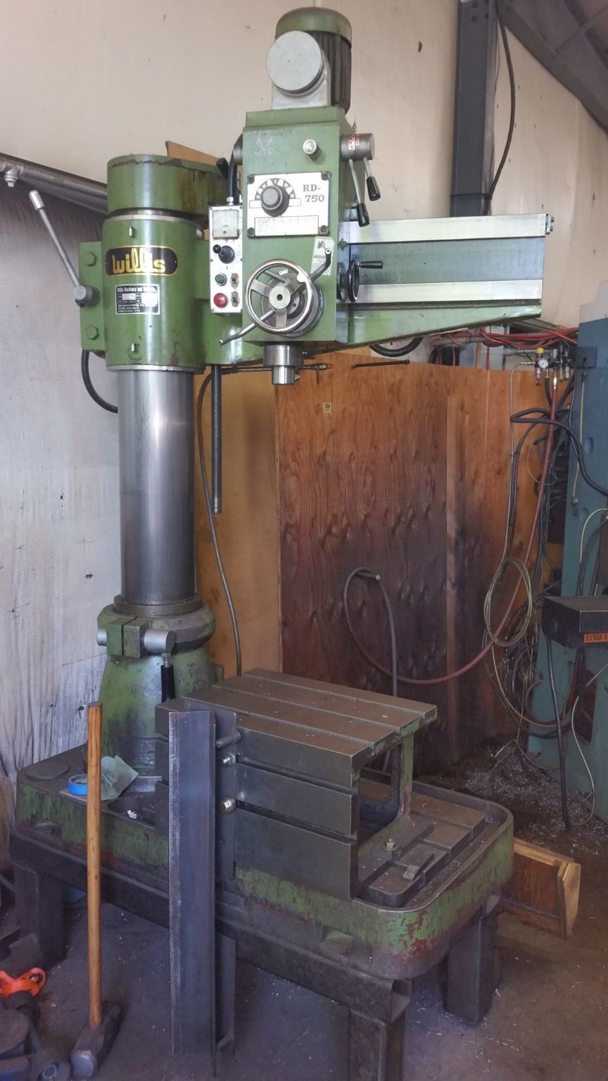 WILLIS RADIAL DRILL RD-750 Sold Equipment | MD Equipment Services LLC