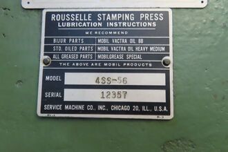 SERVICE MACHINE COMPANY ROUSSELLE 4SS-56 Stamping Presses | MD Equipment Services LLC (12)