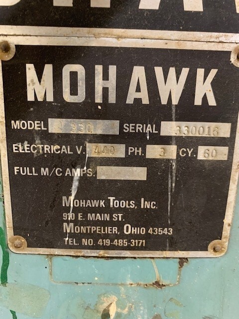 MOHAWK TOOLS 330 Scrapped Equipment | MD Equipment Services LLC
