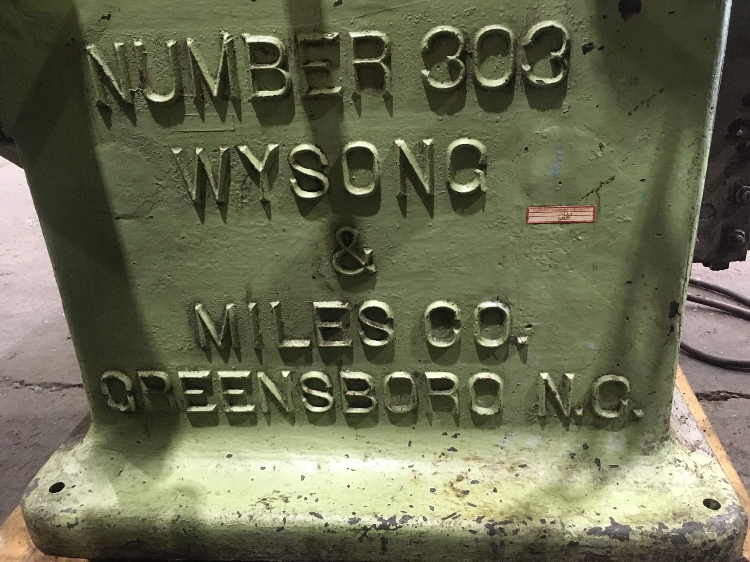 WYSONG & MILES COMPANY NO. 303 Unavailable | MD Equipment Services LLC